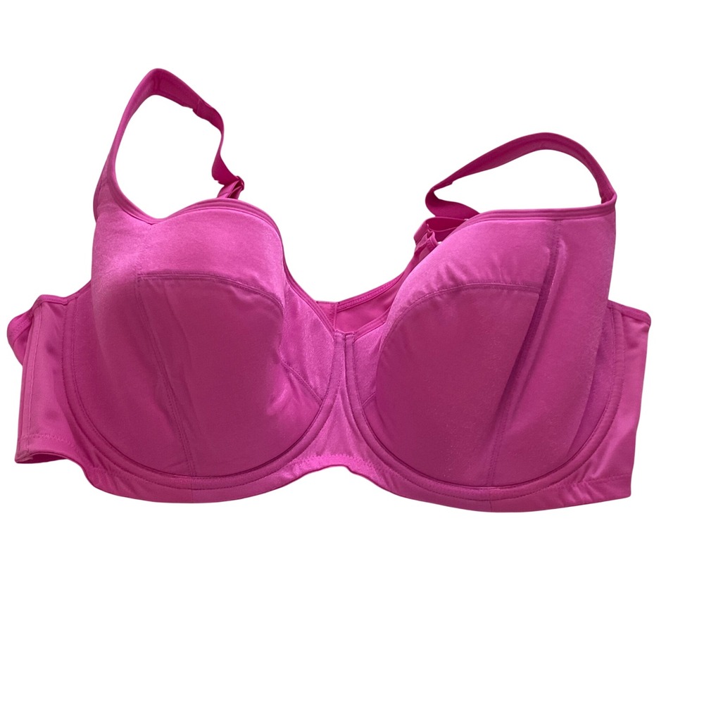 HSIA Starry Night Underwire Balconette Bra - Hot Pink - Size 44C - NEW